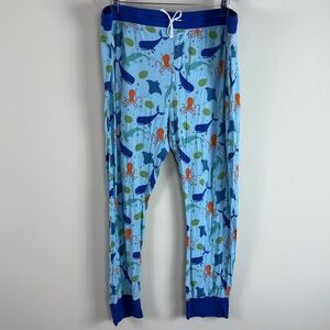 Little Sleepies Men’s Marine Life Pajama‎ Pants- Blue Size 3XL